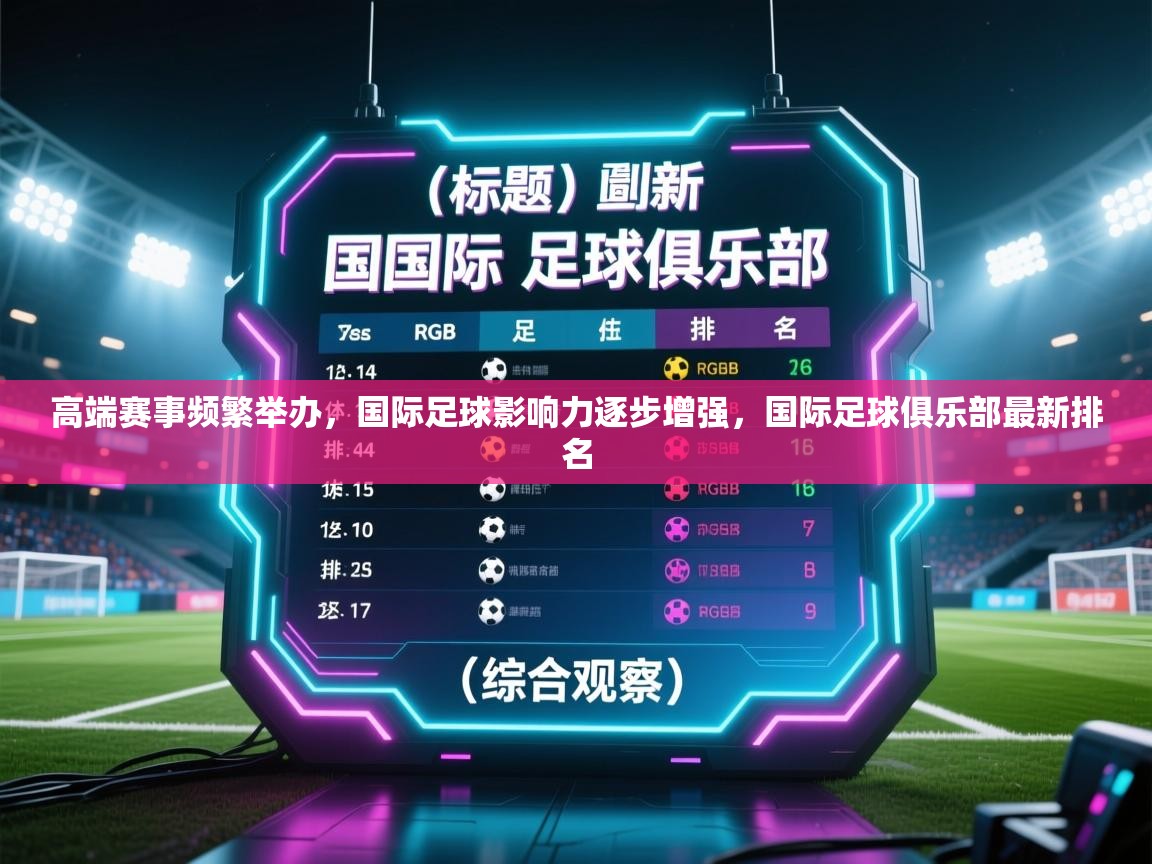 高端赛事频繁举办，国际足球影响力逐步增强，国际足球俱乐部最新排名